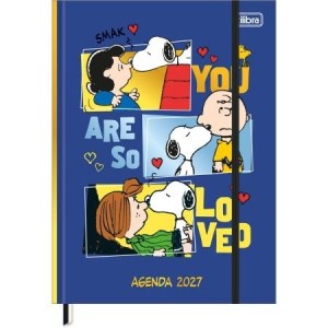 Agenda Costurada Diária Snoopy 2027 | Tilibra
