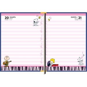 Agenda Costurada Diária Snoopy 2027 | Tilibra