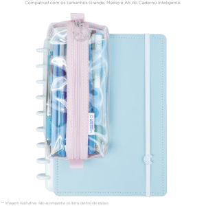 Estojo Crystal 2.0 Rosa | Caderno Inteligente