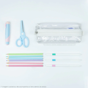 Estojo Crystal 2.0 Branco | Caderno Inteligente