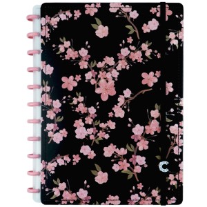 Caderno Inteligente Grande By Gocase Classical Rose Black | Caderno Inteligente